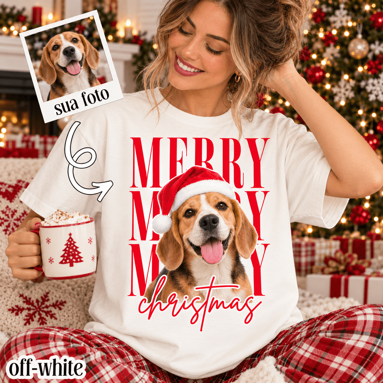 Camiseta de Natal com pet, foto 5 de 7
